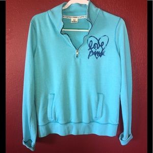 PINK by VS 1/4 Zip Pullover Sz Medium